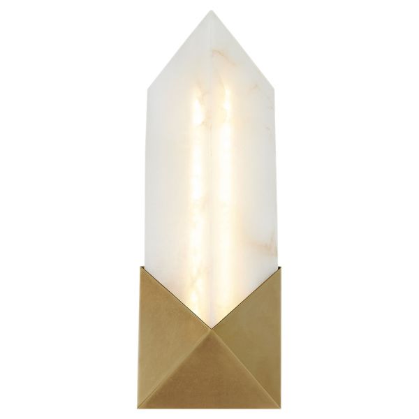 Kinkiet Quintiesse QN-CAESAR-W-S-VBS-AR Alora Caesar Caesar Small LED Wall Light Vintage Brass