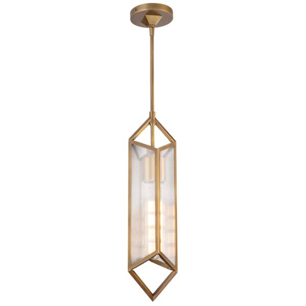 Lampa wisząca Quintiesse QN-CAIRO-1P-VBS-CR Alora Cairo Cairo 1 lt Pendant Vintage Brass