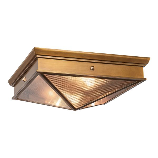 Żyrandol Quintiesse QN-CAIRO-F-M-VBS-CR Alora Cairo Cairo 2 lt Flush Vintage Brass