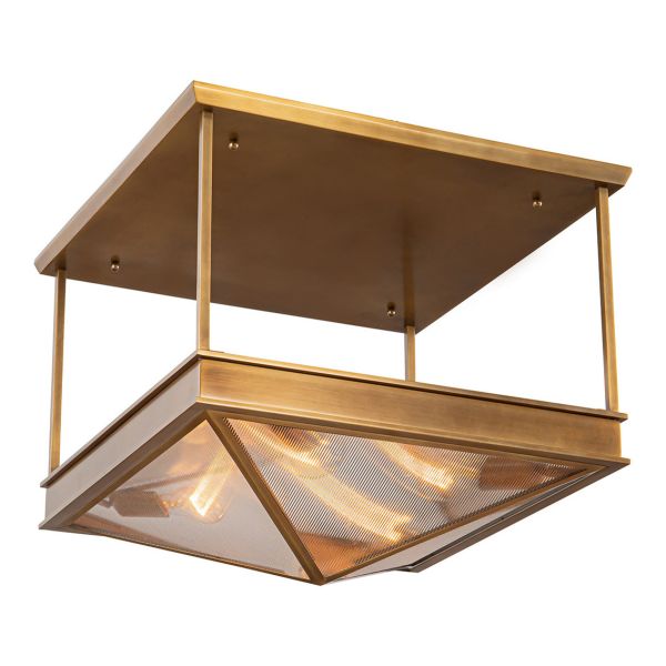 Żyrandol Quintiesse QN-CAIRO-SF-VBS-CR Alora Cairo Cairo 4 lt Semi-Flush Vintage Brass