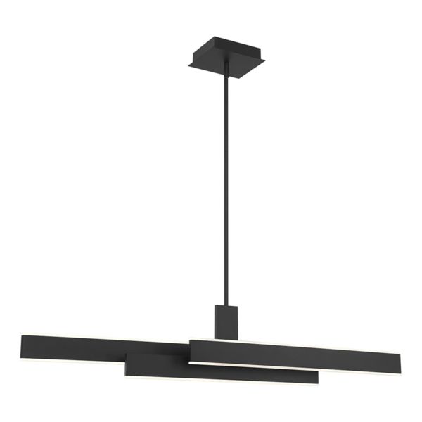 Lampa wisząca Quintiesse QN-CAMENO-LP-BK Eurofase Cameno Cameno Linear Pendant Matte Black