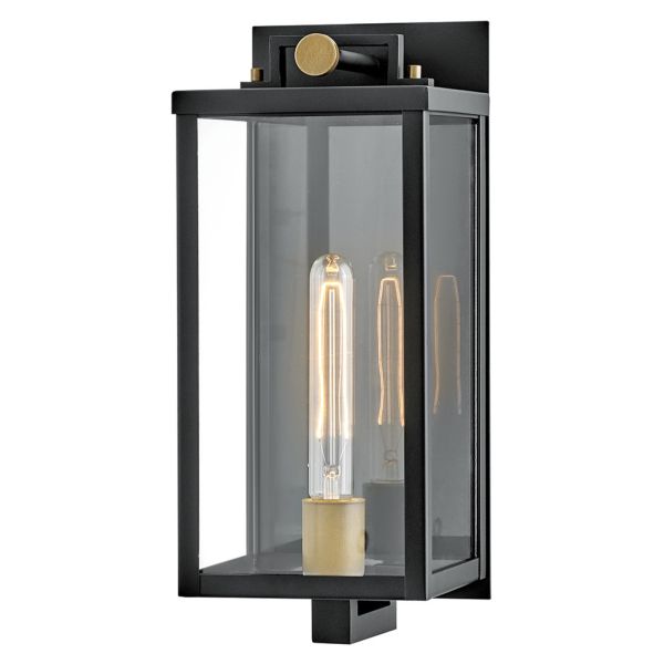 Бра Quintiesse QN-CATALINA-M Hinkley Catalina Catalina 1 lt Medium Wall Lantern Black with Burnished Bronze accents