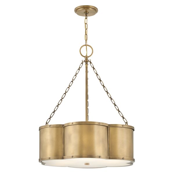Підвісний світильник Quintiesse QN-CHANCE-3P-HB Hinkley Chance Chance 3 lt Pendant Heritage Brass