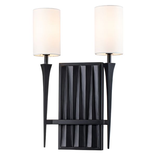 Бра Quintiesse QN-CREST-2WB-BLK Crest 2 lt Wall Light Matte Black