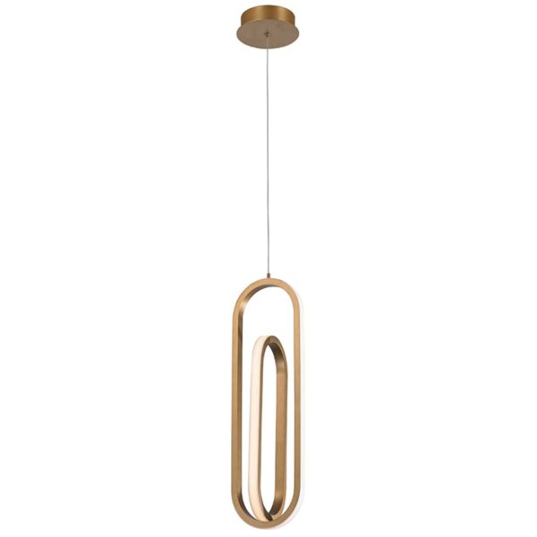 Підвісний світильник Quintiesse QN-DEMARK-1P-BG Eurofase Demark Demark Pendant Matte Gold
