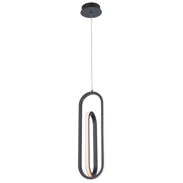 Lampa wisząca Quintiesse QN-DEMARK-1P-BK Eurofase Demark Demark Pendant Matte Black
