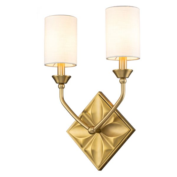 Бра Quintiesse QN-EPSILON-2WB-AB Epsilon 2 lt Wall Light Aged Brass