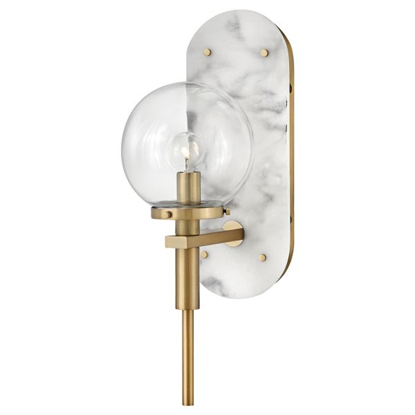 Kinkiet Quintiesse QN-GILDA-WB1-HB Hinkley Gilda Gilda 1 lt Wall Light Heritage Brass