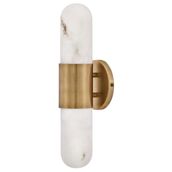 Kinkiet Quintiesse QN-IBIZA-M-HB Hinkley Ibiza Ibiza Medium LED Wall Light Heritage Brass
