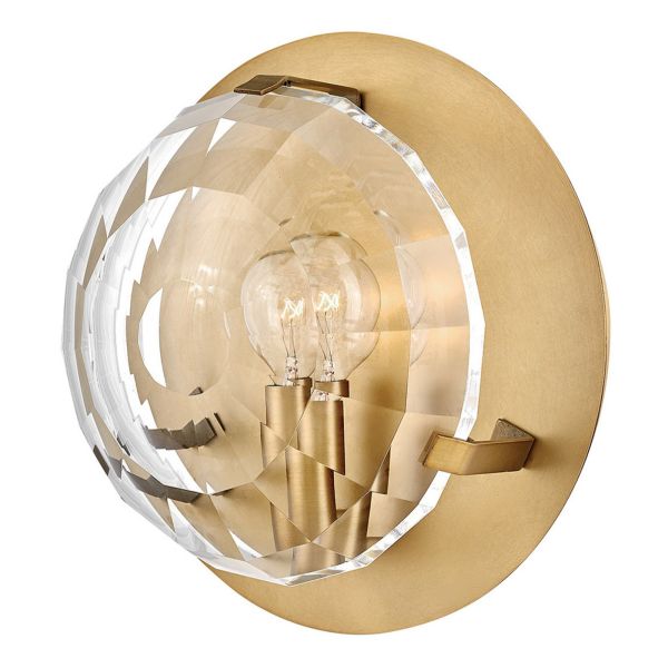 Kinkiet Quintiesse QN-LEO-WB1-HB Hinkley Leo Leo 1 lt Wall Light Heritage Brass