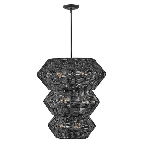 Підвісний світильник Quintiesse QN-LUCA-10P-BK-BK Hinkley Luca