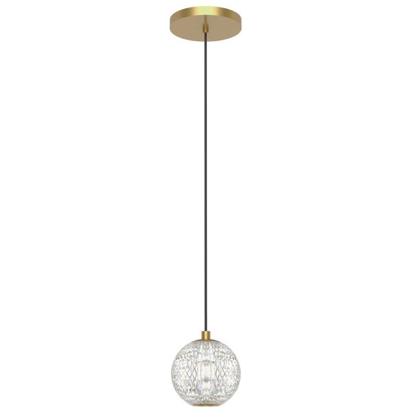 Lampa wisząca Quintiesse QN-MARNI-1P-NBR Alora Marni Marni Mini LED Pendant Natural Brass