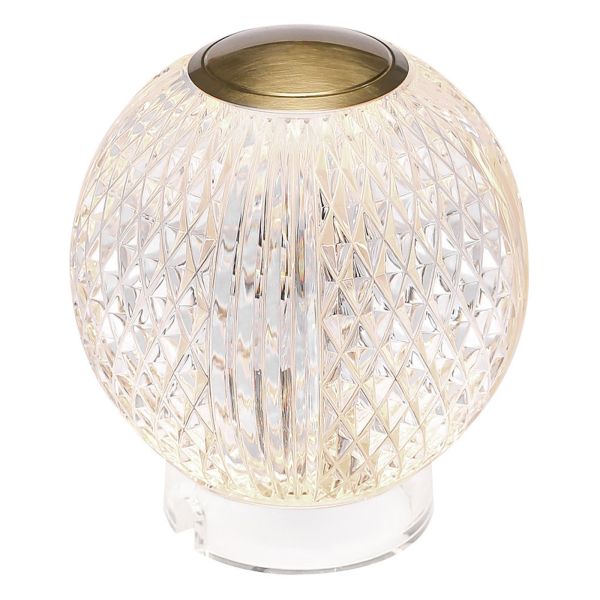 Lampa stołowa Quintiesse QN-MARNI-TL-S-NBR Alora Marni Marni Small LED Table Lamp Natural Brass