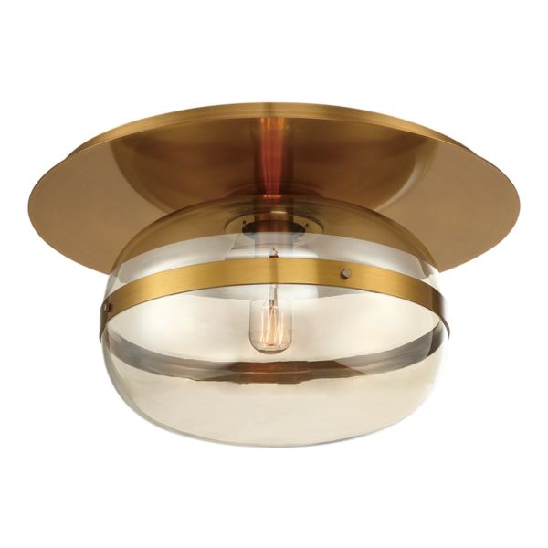 Żyrandol Quintiesse QN-NOTTINGHAM-F-M-AB Eurofase Nottingham Nottingham 1 Lt Ceiling Flush Medium Antique Brass