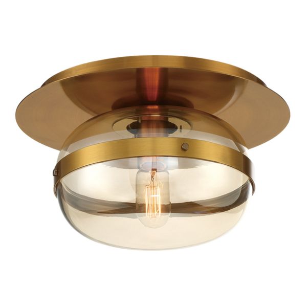 Żyrandol Quintiesse QN-NOTTINGHAM-F-S-AB Eurofase Nottingham Nottingham 1 Lt Ceiling Flush Small Antique Brass