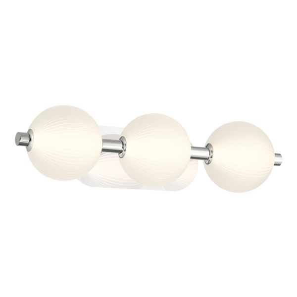 Бра Quintiesse QN-PALMAS-3W-PN Eurofase Palmas Palmas 3 Lt Wall Light Polished Nickel