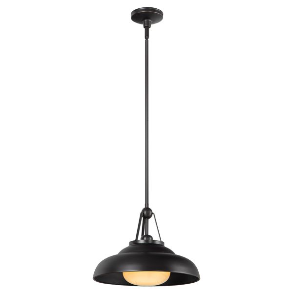 Lampa wisząca Quintiesse QN-PALMETTO-P-M-UBZ Alora Palmetto Palmetto 1 lt Pendant Urban Bronze