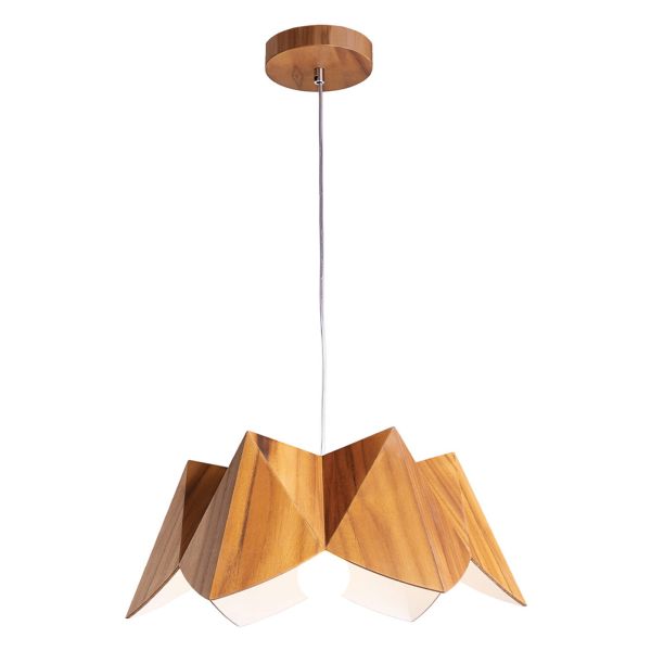 Lampa wisząca Quintiesse QN-PHYSALIS-P-M-TEAK Accord Physalis Physalis Pendant Light Teak Veneer