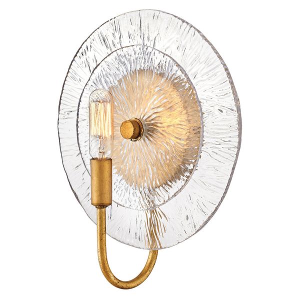 Kinkiet Quintiesse QN-RENE-WB1-DSB Hinkley Rene Rene 1 lt Wall Light Distressed Brass