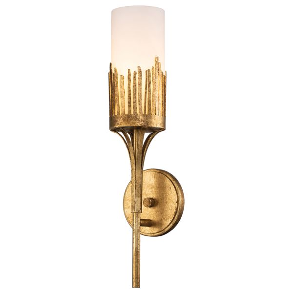 Бра Quintiesse QN-SAWGRASS-1WB-DG-O Sawgrass 1 lt Wall Light Gold Leaf with Antique Glaze