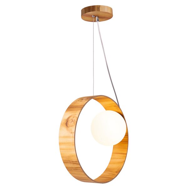 Підвісний світильник Quintiesse QN-SFERA-1P-TEAK Accord Sfera Sfera 1lt Pendant Light Teak Veneer