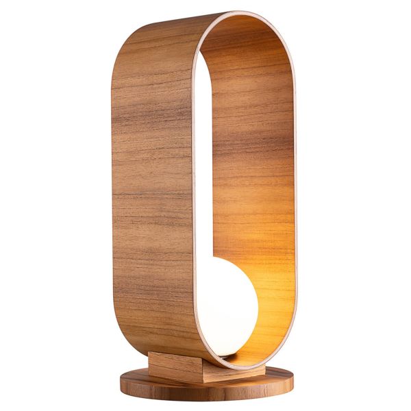 Настільна лампа Quintiesse QN-SFERA-TL-L-TEAK Accord Sfera Sfera Table Lamp Teak Veneer