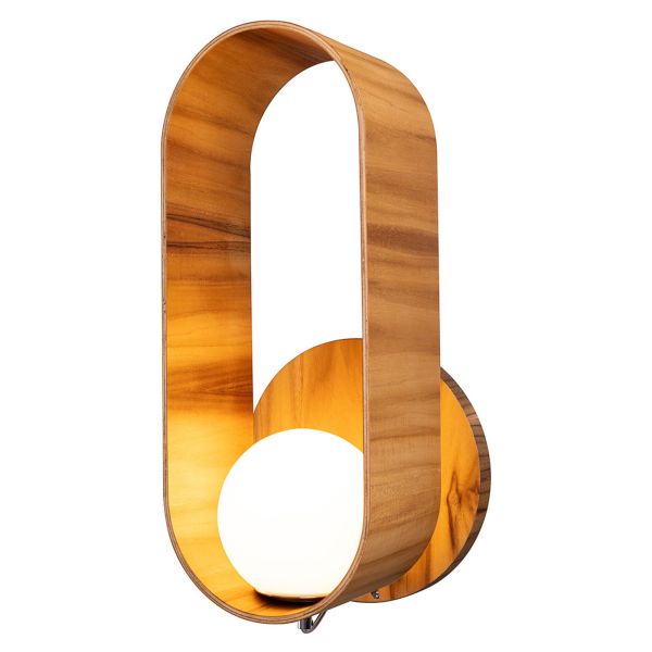 Бра Quintiesse QN-SFERA-WB-L-TEAK Accord Sfera Sfera Wall Light Teak Veneer