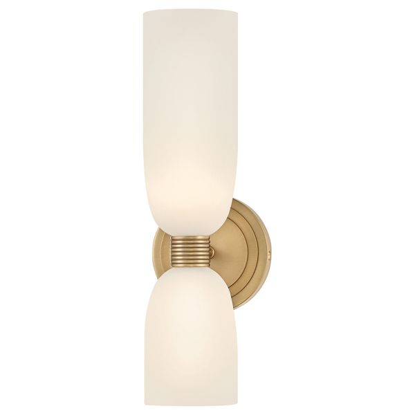 Бра Quintiesse QN-TALLULAH-WB2-LCB Hinkley Tallulah Tallulah 2 lt Wall Light Lacquered Brass