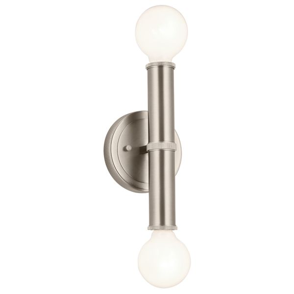 Kinkiet Quintiesse QN-TORCHE-2W-BN Kichler Torche Torche 2 lt Wall Light Brushed Nickel