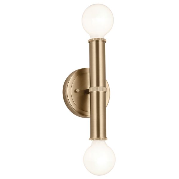 Kinkiet Quintiesse QN-TORCHE-2W-CPZ Kichler Torche Torche 2 lt Wall Light Champagne Bronze
