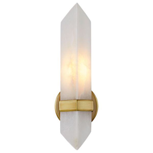 Kinkiet Quintiesse QN-VALENCIA-1WB-VBS-AR Alora Valencia Valencia 1 lt Wall Light Vintage Brass