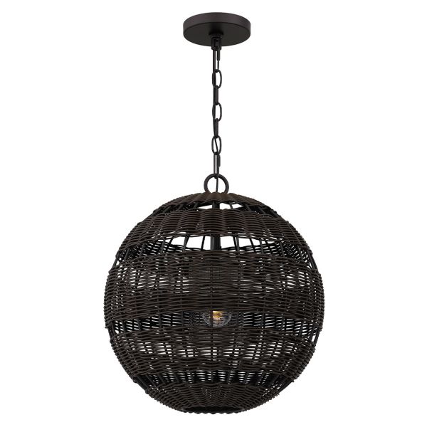 Lampa wisząca Quoizel QZ-LINDENDALE-P-WT Lindendale 1 lt Western Bronze