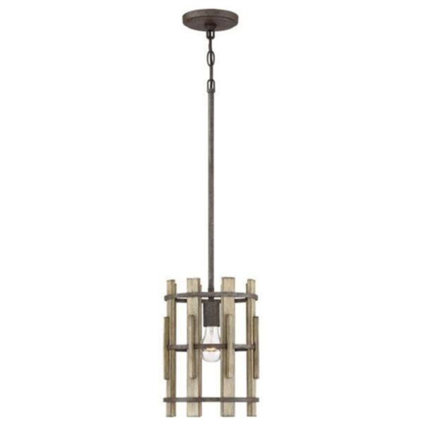 Lampa wisząca Quoizel QZ-WOOD-HOLLOW-MP WOOD HOLLOW