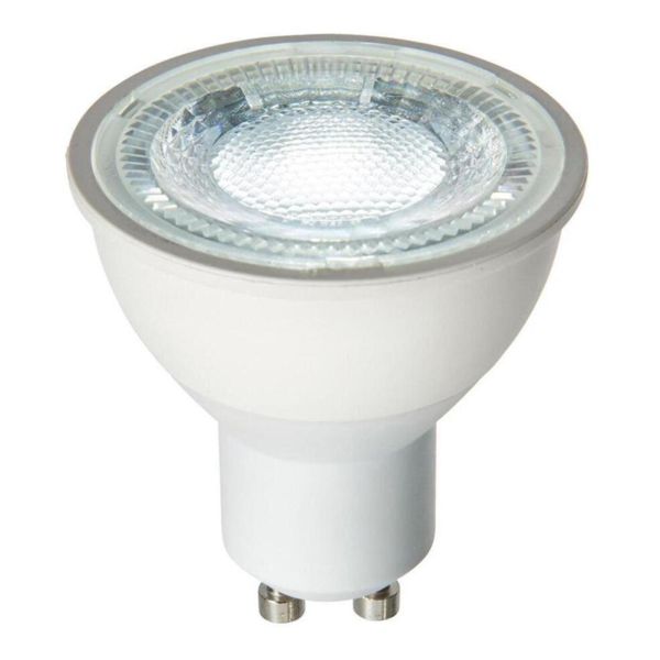 Лампа світлодіодна Saxby 74045 потужністю 7W з серії GU10 LED SMD. Типорозмір — MR16 з цоколем GU10, температура кольору — 6000K