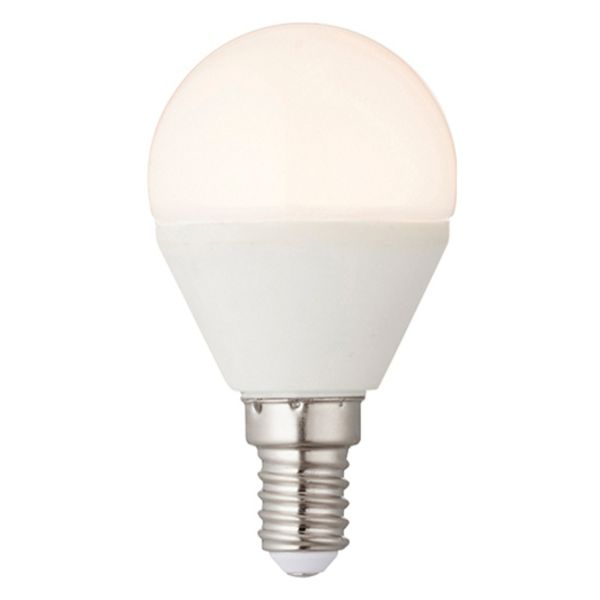 Лампа світлодіодна  сумісна з димером Saxby 76804 потужністю 4.5W. Типорозмір — A45 з цоколем E14, температура кольору — 3000K