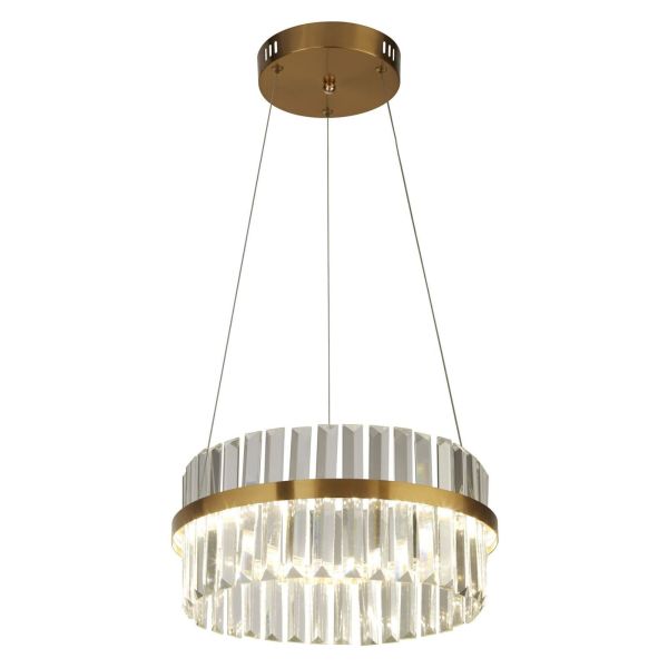 Люстра Searchlight 14510-1GO x Sparta Pendant - Glass Trim