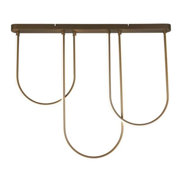 Lampa wisząca Searchlight 23325BZ Chime LED Flush, Bronze Metal