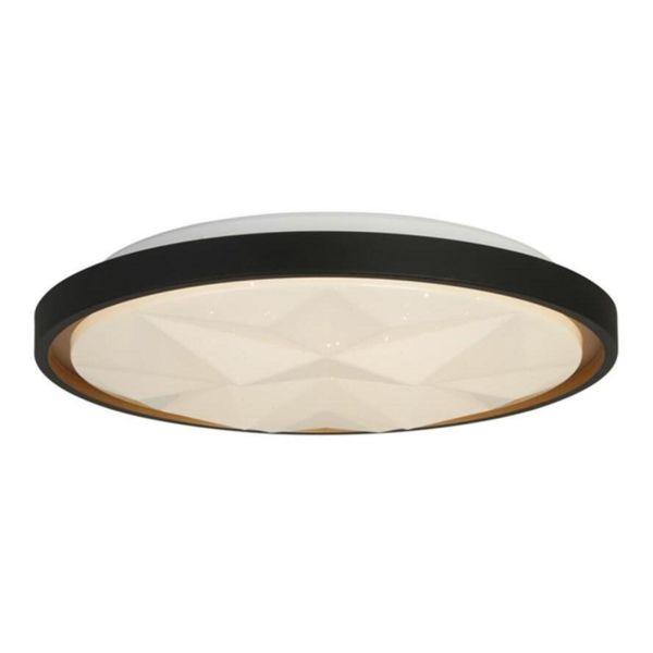 Стельовий світильник Searchlight 26185-415 Satellite LED Flush, Black with Star Effect Diffuser