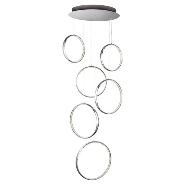 Lampa wisząca Searchlight 3166-6CC Rings