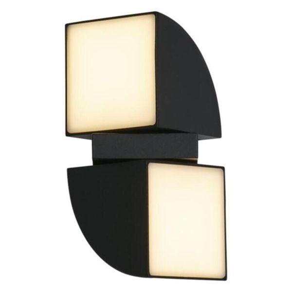 Kinkiet Searchlight 36150BK Dakota LED Outdoor Wall Light, Black