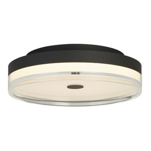 Люстра Searchlight 42651-30BK Cyprus LED Flush, Black Metal and Clear Acrylic