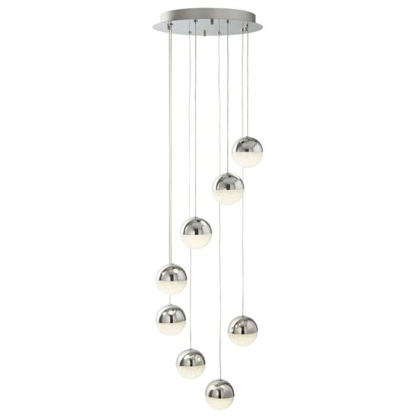 Lampa wisząca Searchlight 5848-8CC Marbles