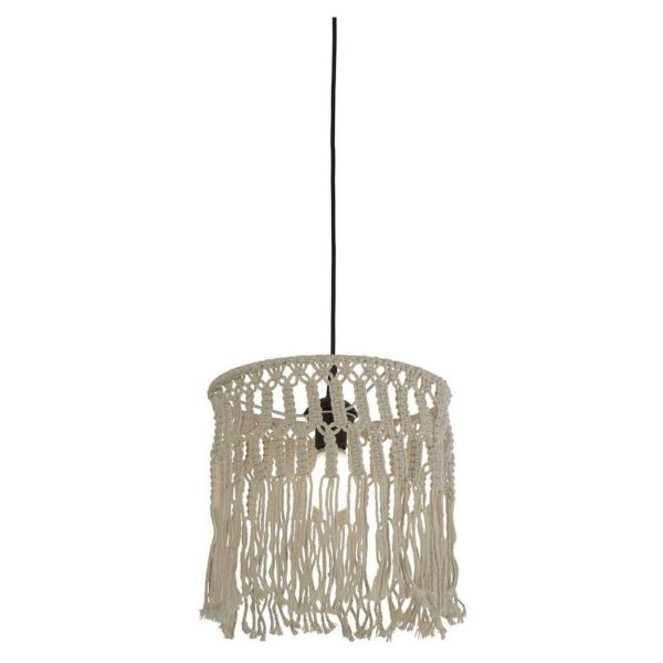 Lampa wisząca Searchlight 60471CW Bahama Macrame Pendant - White