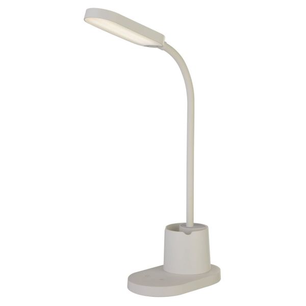 Lampa stołowa Searchlight 60848WH x Galactic LED Storage Desk Lamp