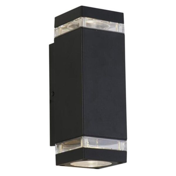 Lampa ścienna Searchlight 61101BK Houston Outdoor Wall Light Black