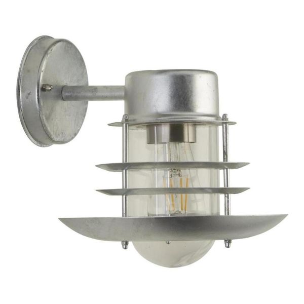 Kinkiet Searchlight 61158SI x Conrad Outdoor Galvanised Wall Light