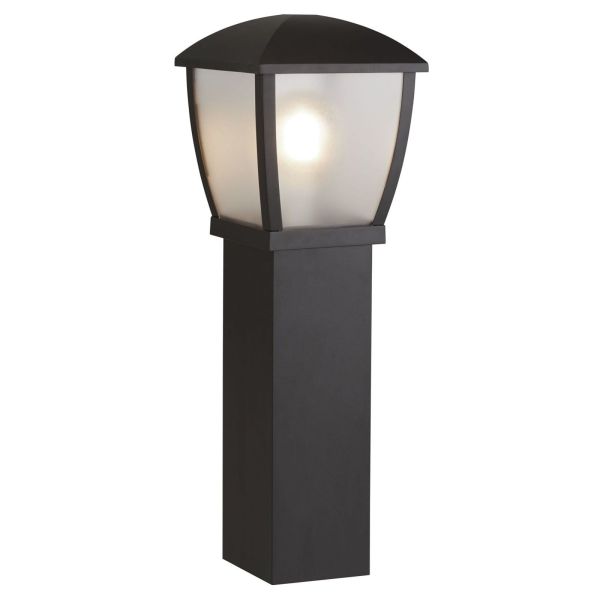 Lampa ogrodowa Searchlight 6591-730 Seattle Outdoor Post - Black & Clear Frosted Panels, IP44