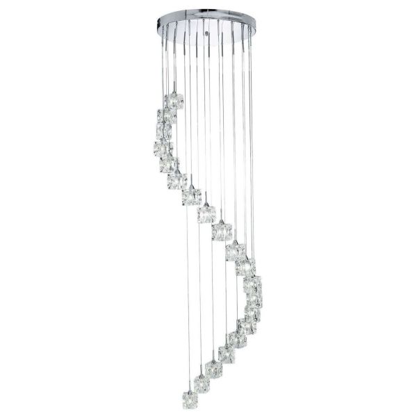 Lampa wisząca Searchlight 6720-20-LED Sculptured Ice