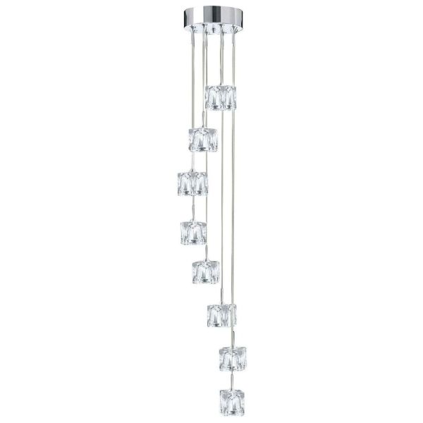 Lampa wisząca Searchlight 6778-8-LED Ice Cube