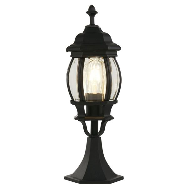 Lampa ogrodowa Searchlight 7172 Bel Aire Outdoor Post 500mm, Black with Clear Glass